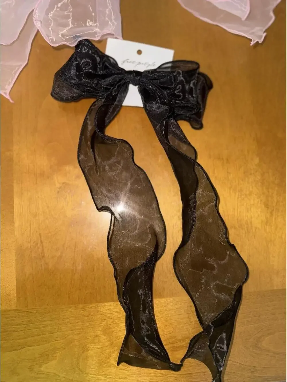 The Free People/urban outifferters sheer organza hair bows